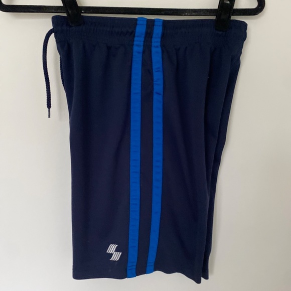 Kids Navy Blue athletic shorts - Picture 4 of 5